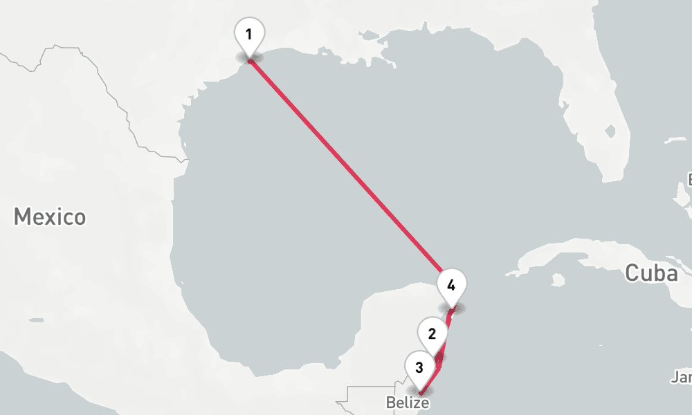 6 nights / 7 days, Galveston (Texas) Round trip