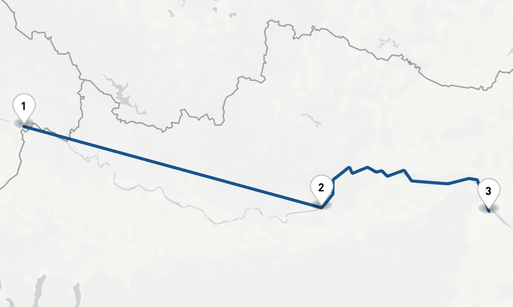 3 days, one-way from Passau to Vienna 4日間
