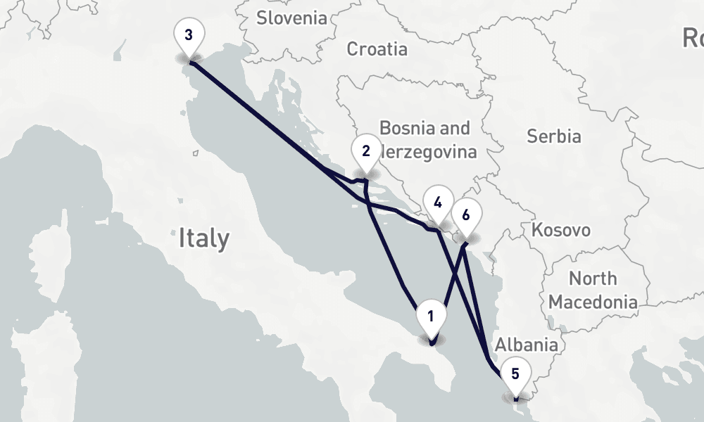 7 days, round-trip Mediterranean 8日間