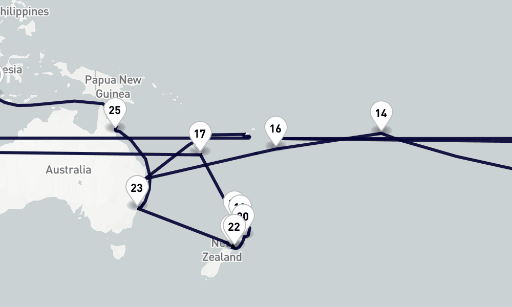 115 days, round-trip World Cruise 116日間