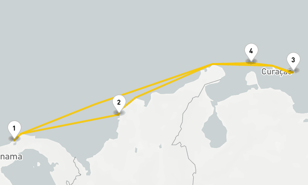 7 days, round-trip Southern Caribbean Cruise 8日間