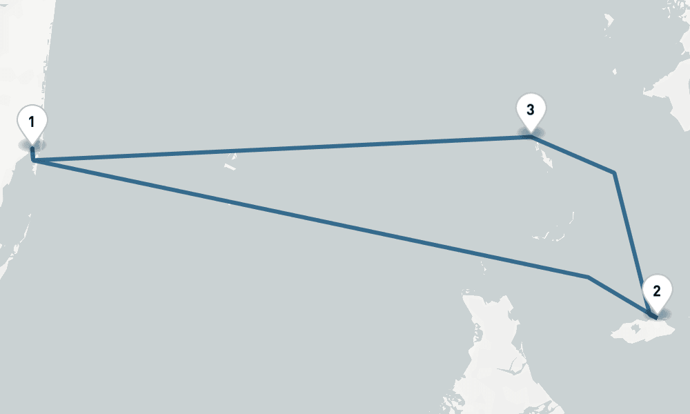 4 days, round-trip Bahamas Round-trip Miami Great Stirrup Cay Nassau 5日間