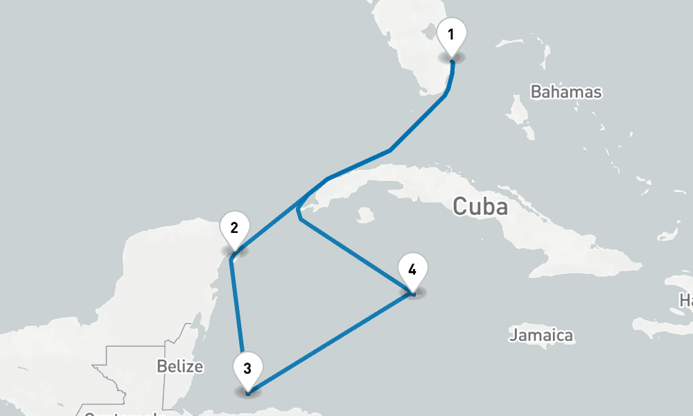 7 days, round-trip Western Caribbean with Grand Cayman 8日間