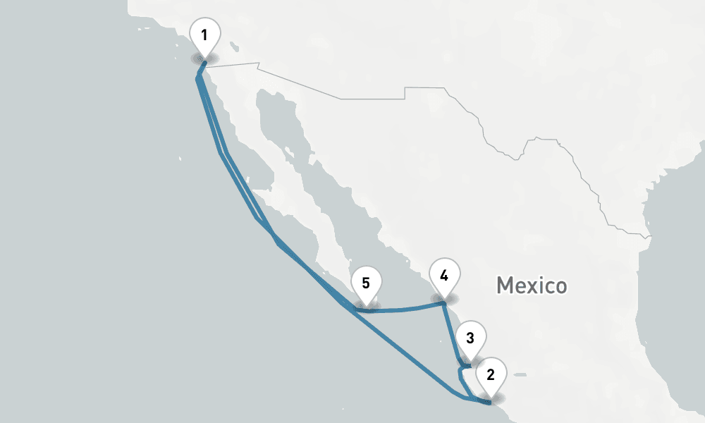 9 days, round-trip The Americas Caribbean - San Diego To San Diego 10日間