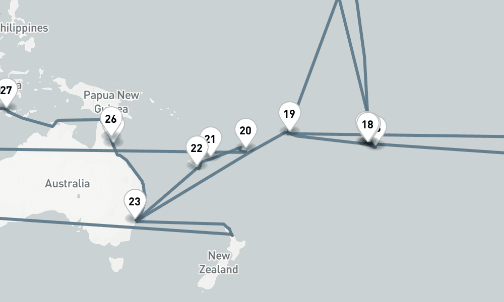 141 days, one-way from Miami to New York 142日間