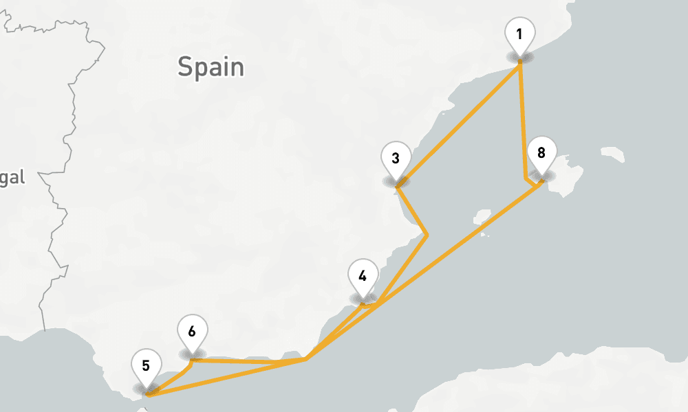 9 days, round-trip Southern Spain Winter Escapes 10日間