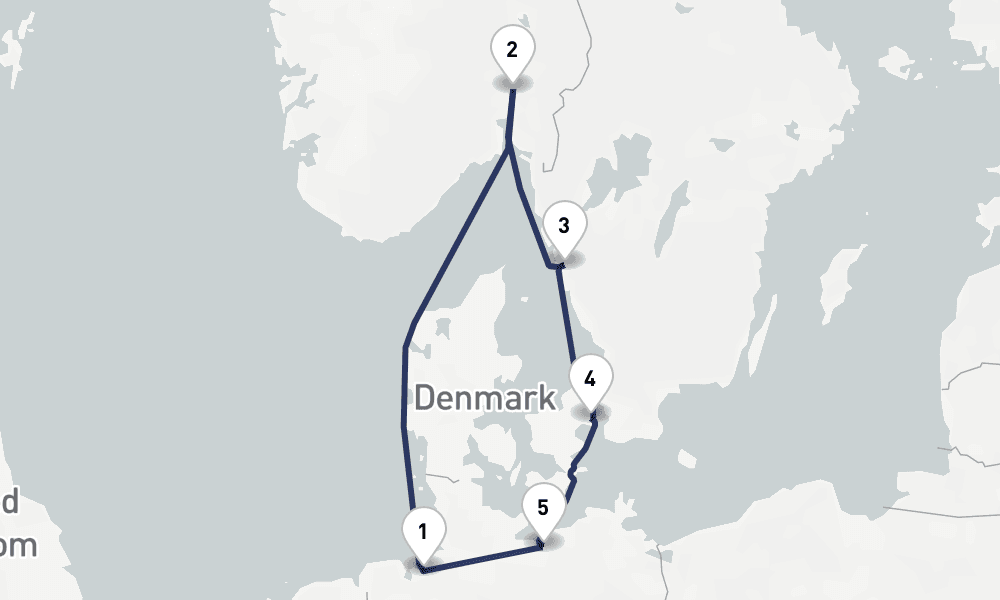 7 days, round-trip Auszeit mit MS Amera rund um Danemark 8日間