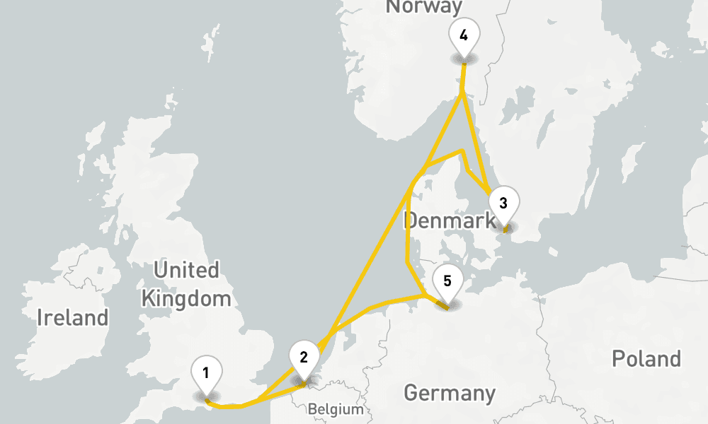 8 days, round-trip Northern City Escapes Cruise 9日間