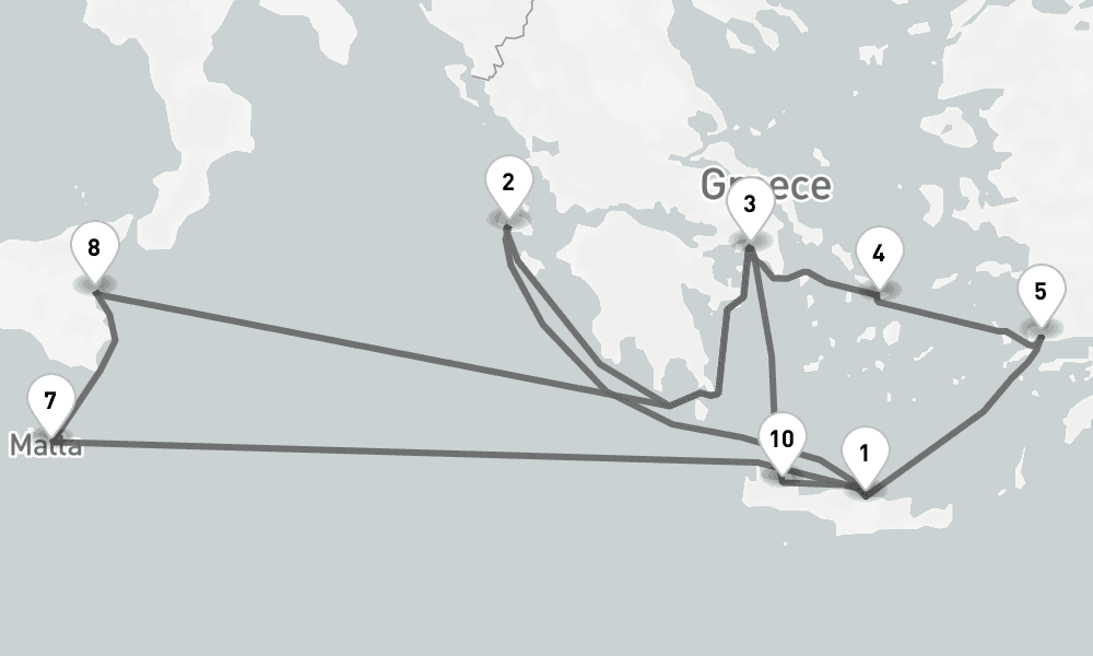 14 days, round-trip - Inselperlen Des Mittelmeers Mit Athen - AbBis Heraklion 15日間