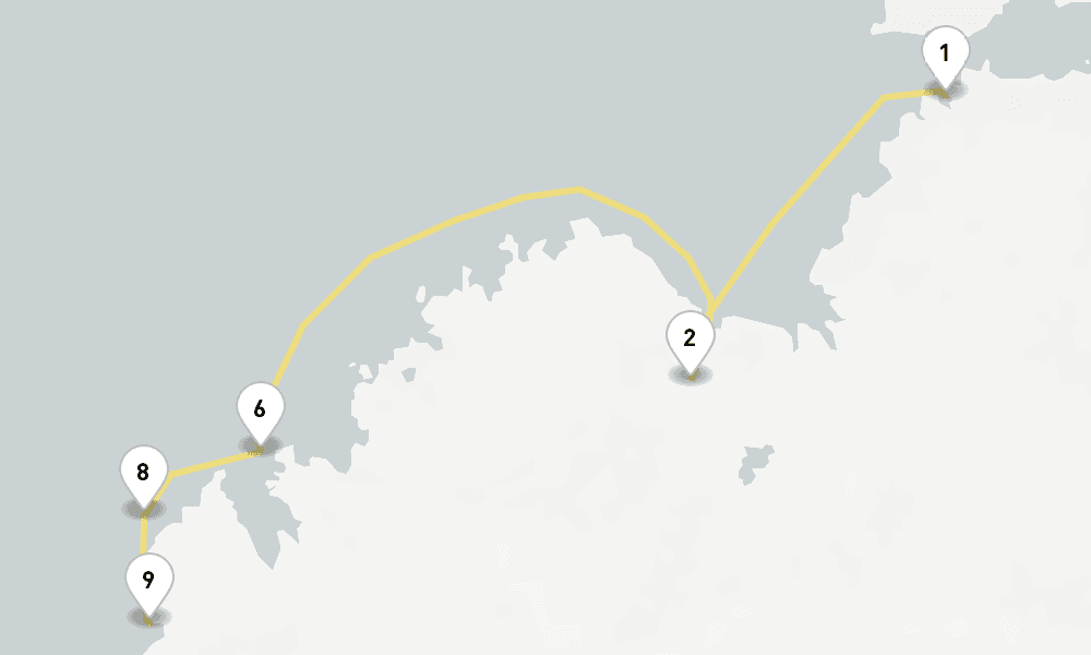 10 days, one-way from Darwin to Broome WA 11日間