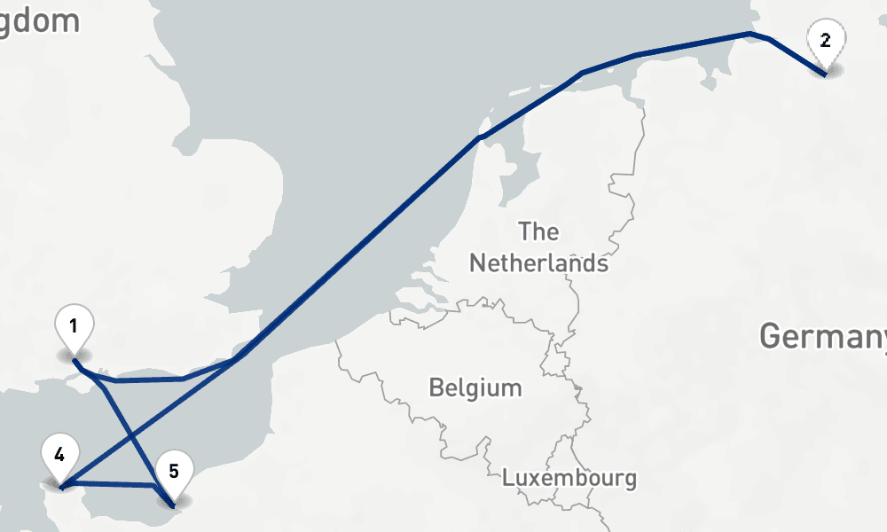 7 days, round-trip Christmas Northern European City Escape 8日間
