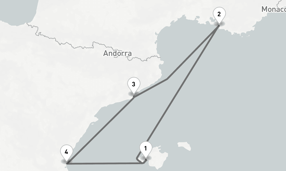 5 days, round-trip - Wildcat Tattoo Cruise - AbBis Palma 6日間