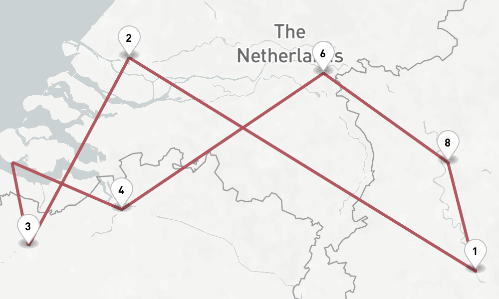 7 days, round-trip Rhine 8日間