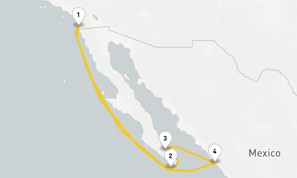 7 days, round-trip Cabo, Mazatlan La Paz Cruise 8日間