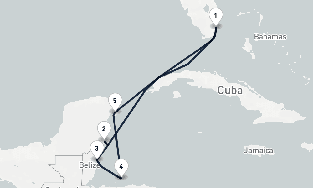 7 days, round-trip Tropical Retreats Miami to Miami 8日間