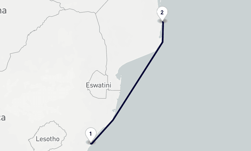 4 days, round-trip South Africa 5日間