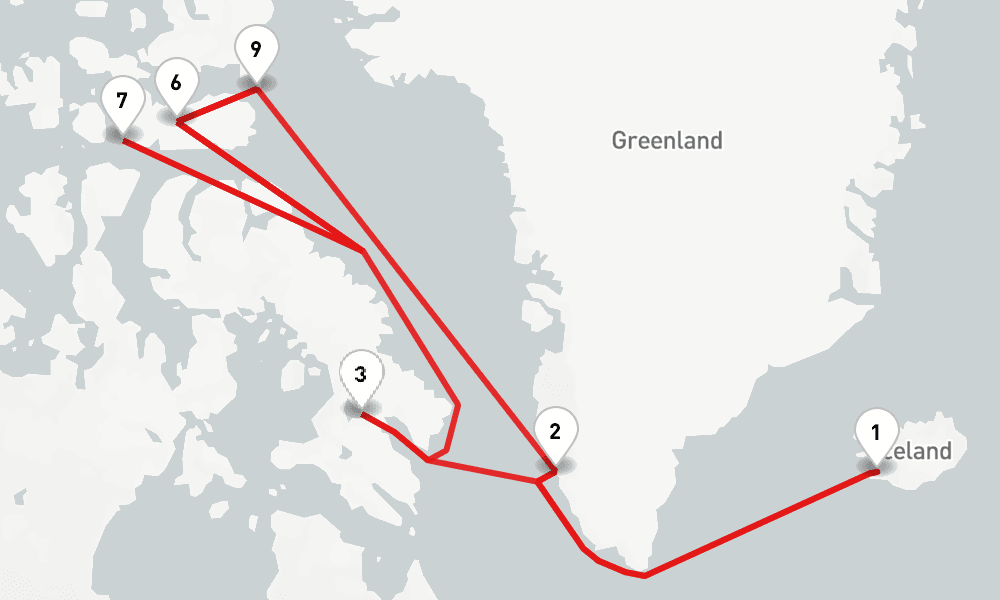 18 nights / 19 days, Reykjavik Round trip