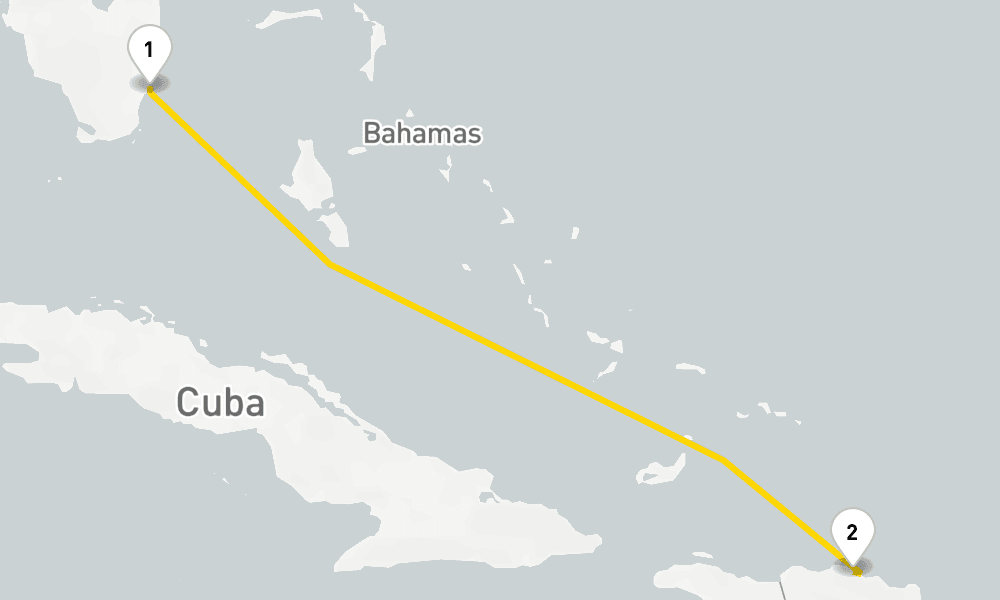 4 days, round-trip Dominican Republic Express 5日間