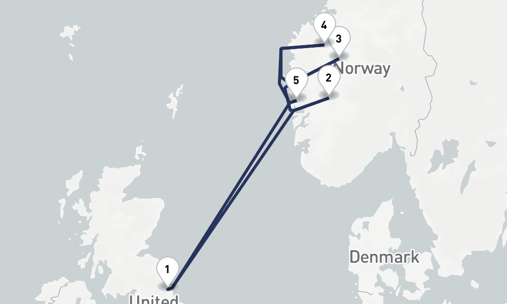 7 days, round-trip Scenic Fjords of Norway 8日間