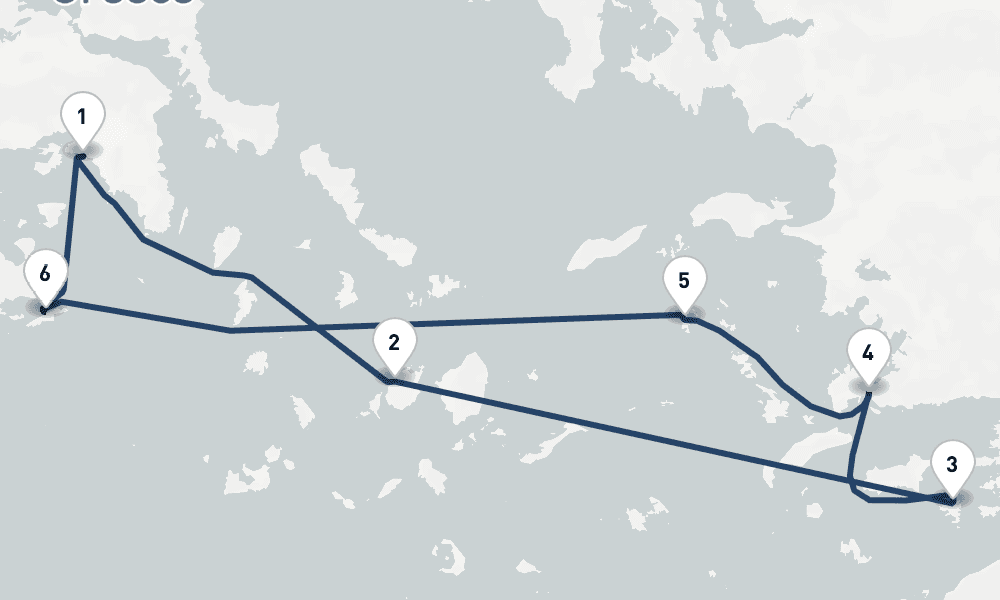 7 days, round-trip Turkey the Greek Isles 8日間