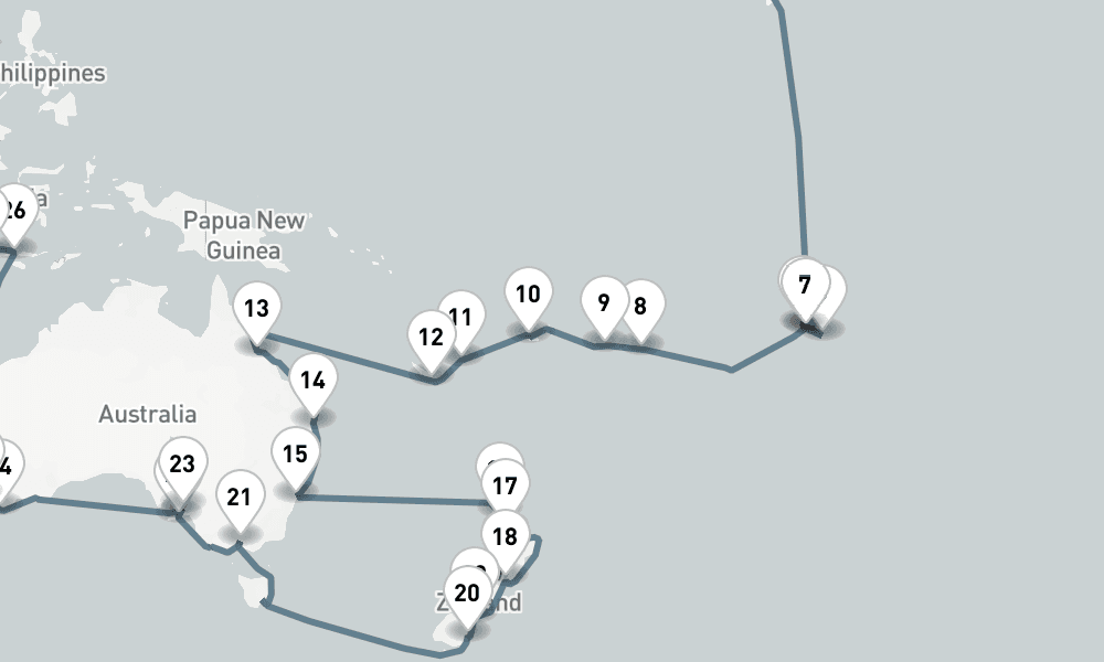 133 days, one-way from Los Angeles to San Francisco 134日間