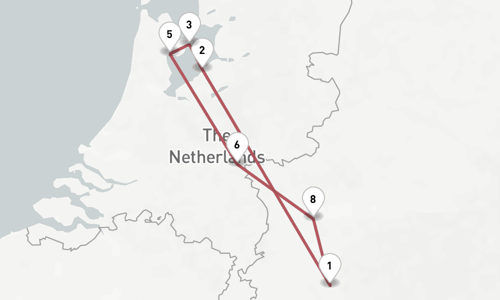 7 days, round-trip Rhine 8日間