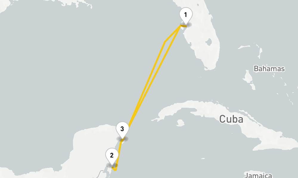5 days, round-trip Western Caribbean Cruise 6日間