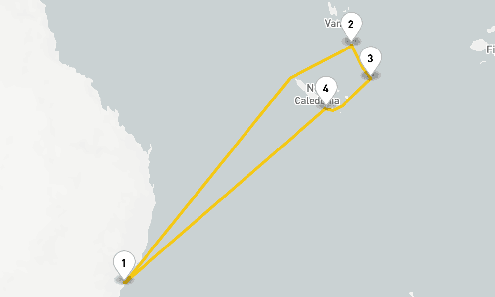 9 days, round-trip South Pacific Cruise 10日間