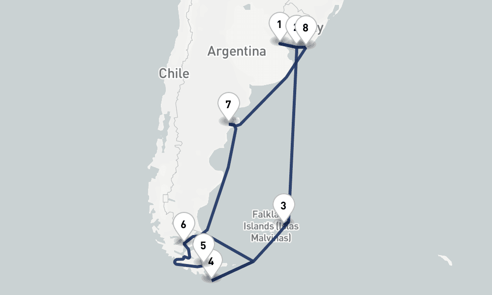14 days, round-trip Patagonia Argentina Holiday 15日間