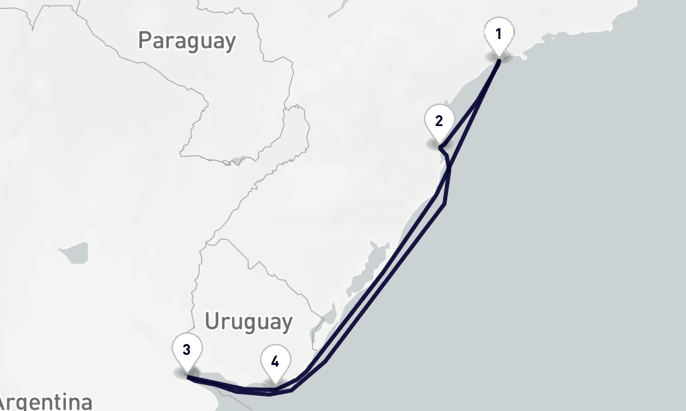 7 days, round-trip South America 8日間