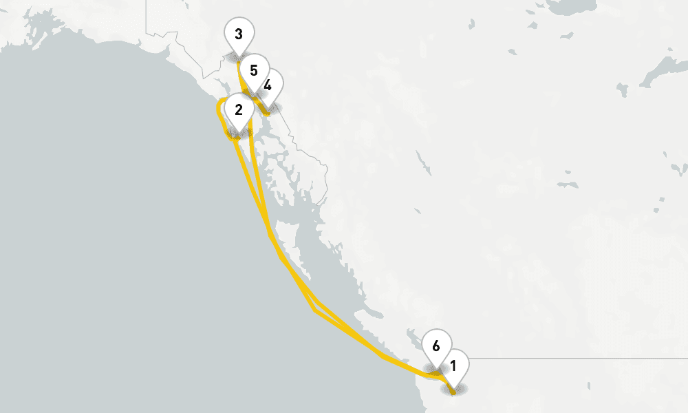7 days, round-trip Alaska Adventure Cruise 8日間