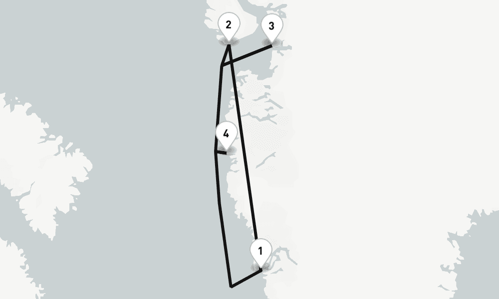 6 days, round-trip Greenland 7日間