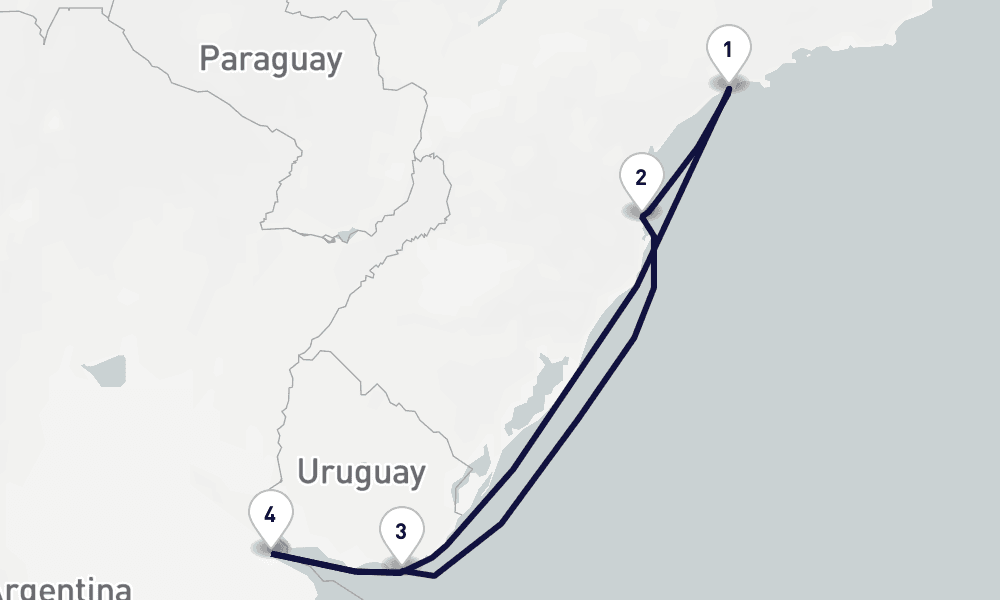 7 days, round-trip South America 8日間