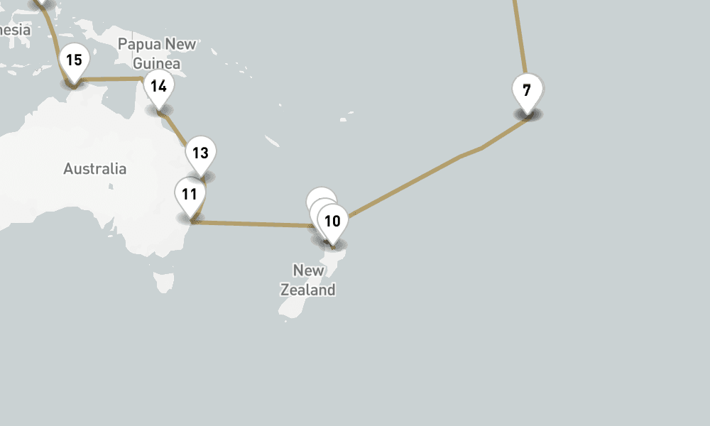 94 days, one-way from Los Angeles to New York 95日間