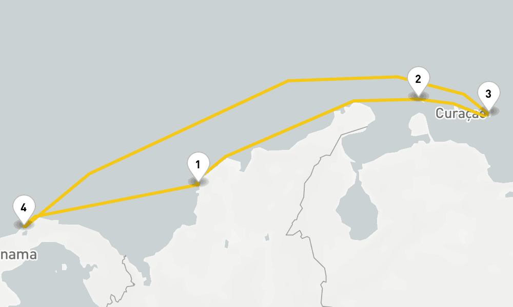 7 days, round-trip Southern Caribbean Cruise 8日間