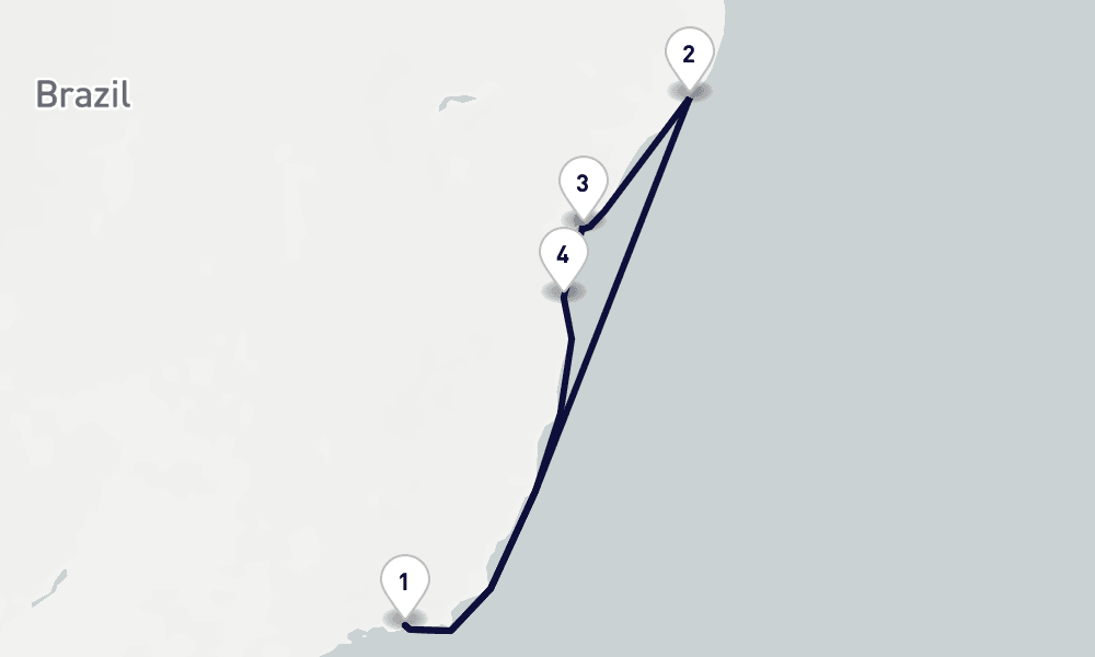 7 days, round-trip South America 8日間