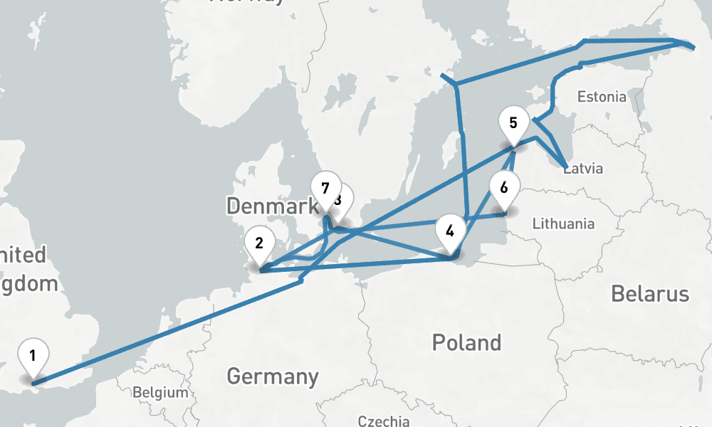 10 days, round-trip Countries Cultures of Northern Europe 11日間