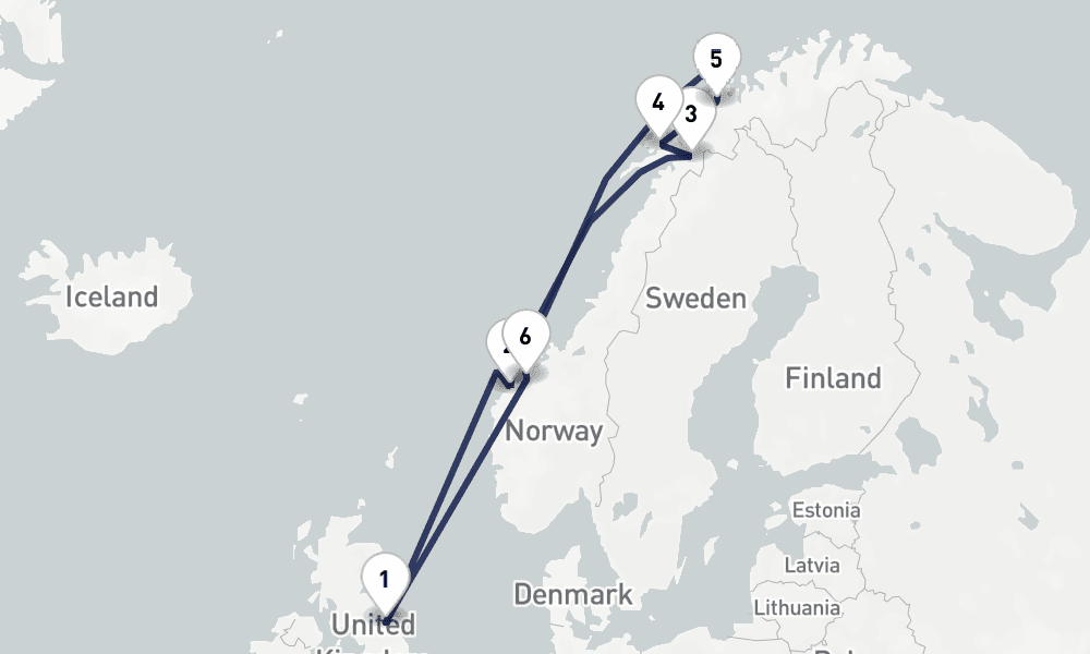 10 days, round-trip In Search of the Northern Lights 11日間