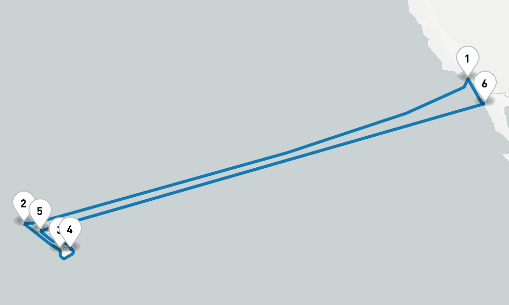 16 days, round-trip Hawaiian Islands Holiday 17日間