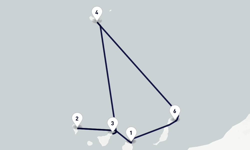 7 days, round-trip Canary Islands and Madeira 8日間