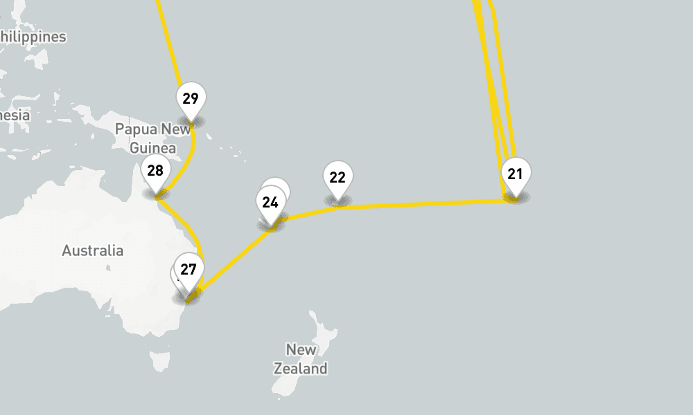 136 days, round-trip World Cruise from Marseilles 137日間