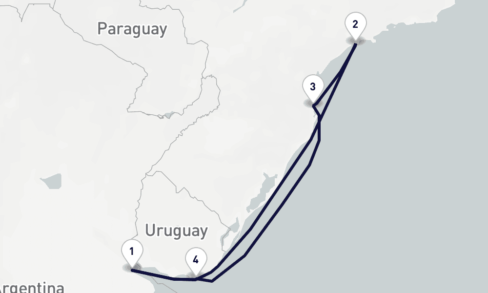 7 days, round-trip South America 8日間