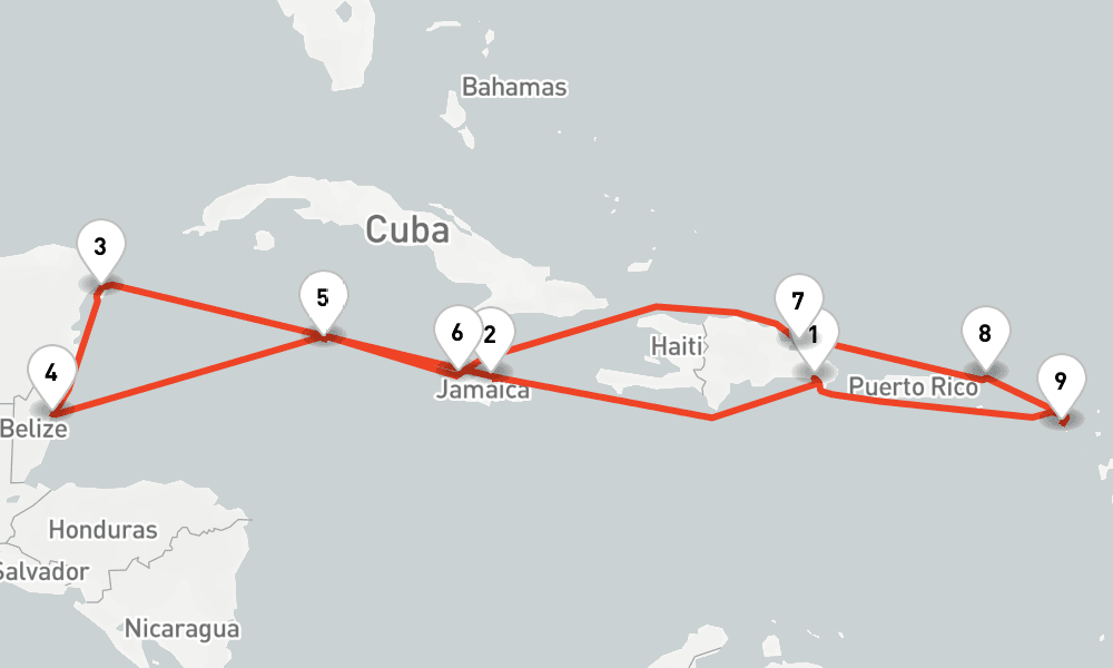 14 nights / 15 days, La Romana (Dominican Republic) Round trip