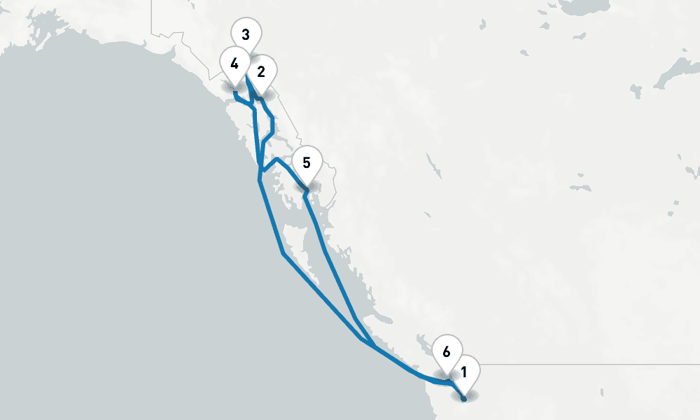 7 days, round-trip Inside Passage with Glacier Bay National Park 8日間