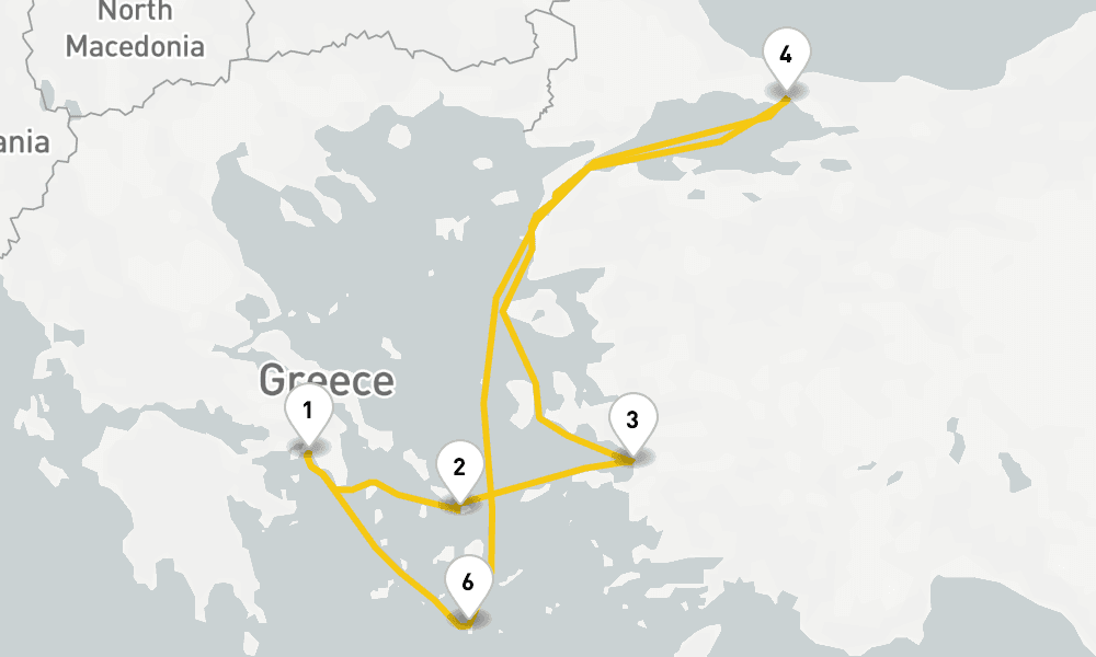 7 days, round-trip Best Of Greece Turkey Cruise 8日間