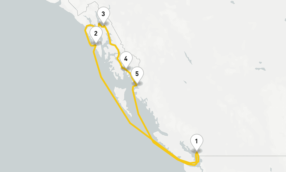 7 days, round-trip Alaska Inside Passage Cruise 8日間