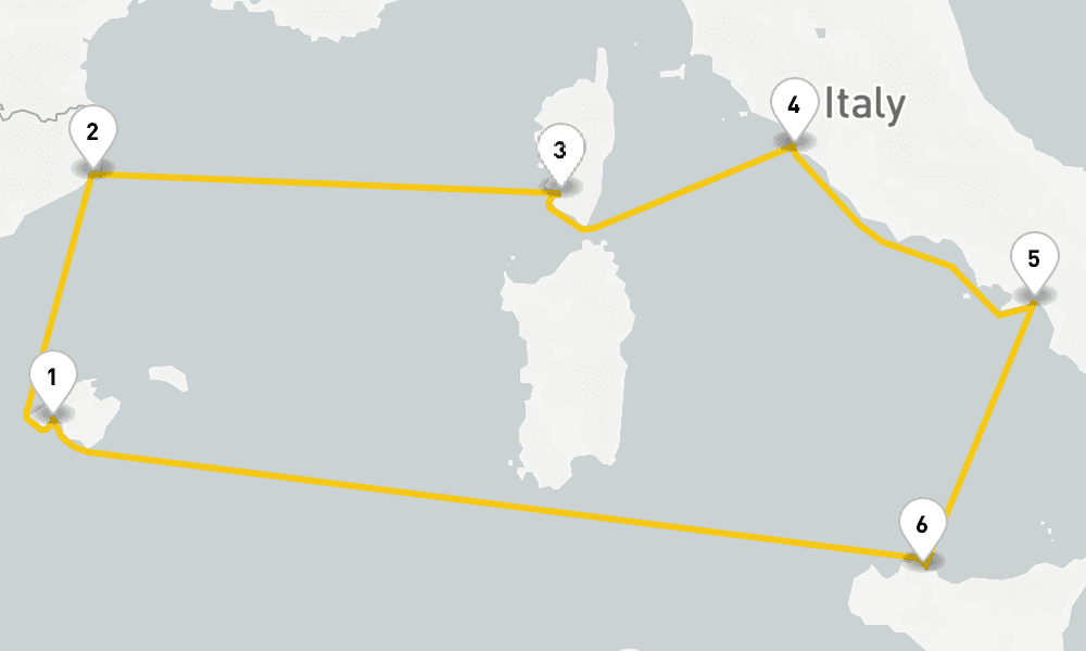7 days, round-trip Cosmopolitan Charms 8日間