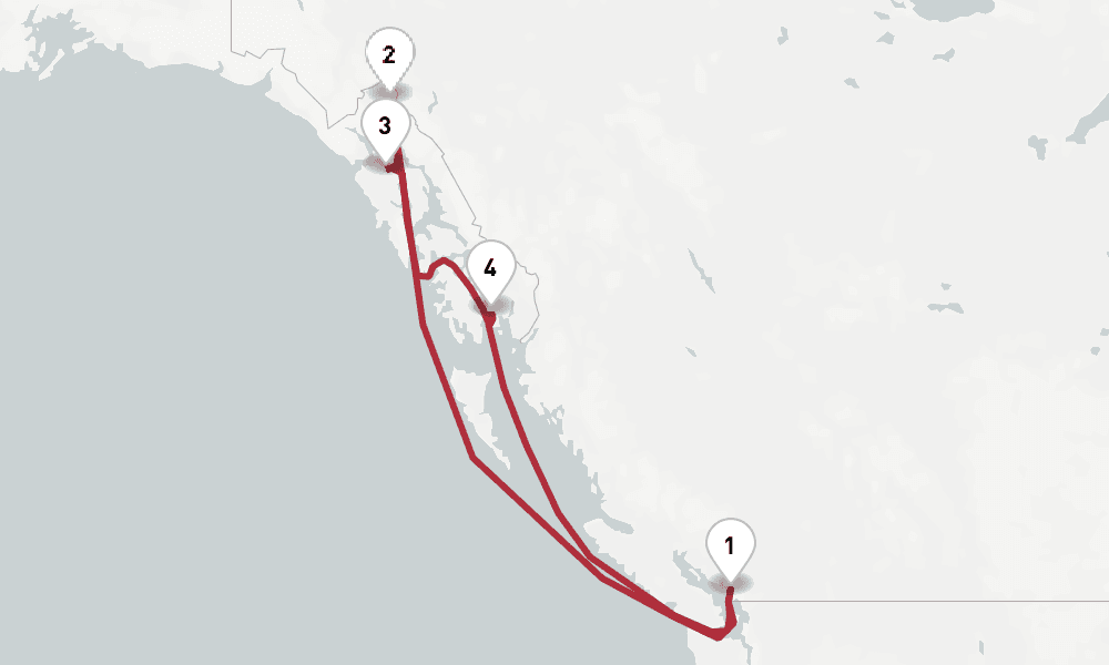 7 days, round-trip Alaskan Cruise From Vancouver 8日間