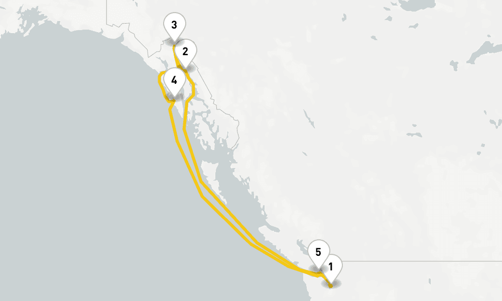 7 days, round-trip Alaska Adventure Cruise 8日間