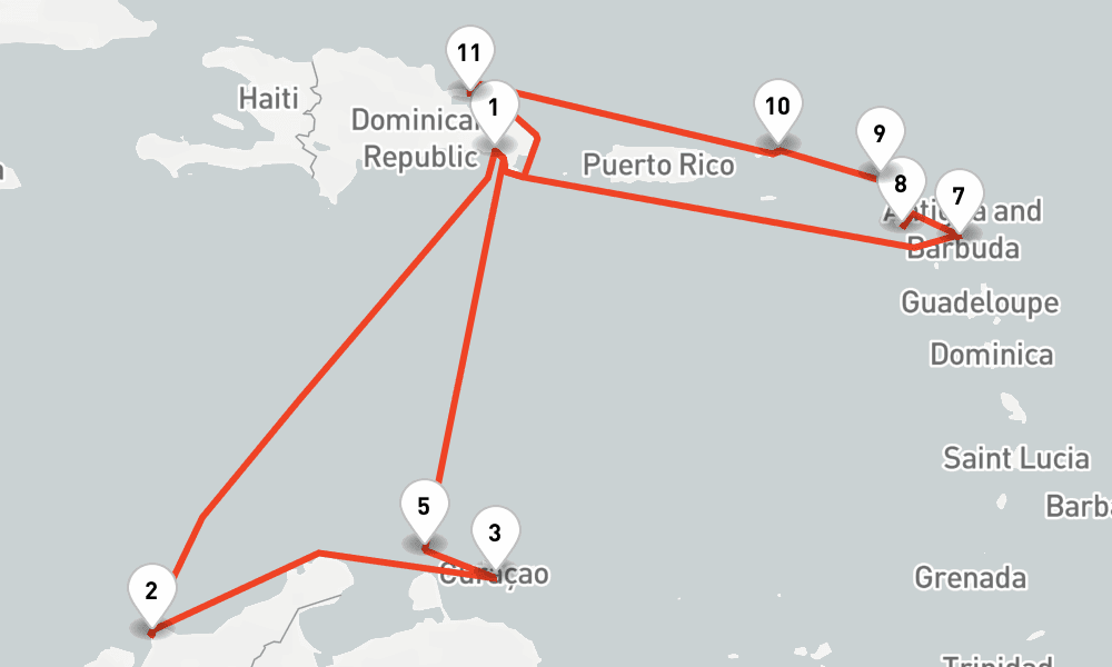 14 nights / 15 days, La Romana (Dominican Republic) Round trip